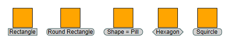 styles defaultlabel shapes