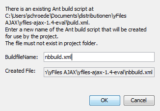Confirm build file